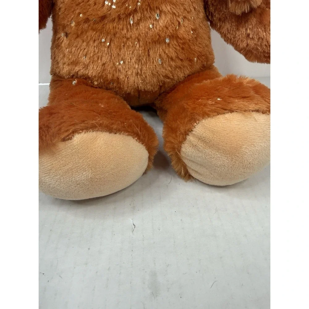 Build A Bear Pumpkin Spice Gold Sparkles Bunny Rabbit 16